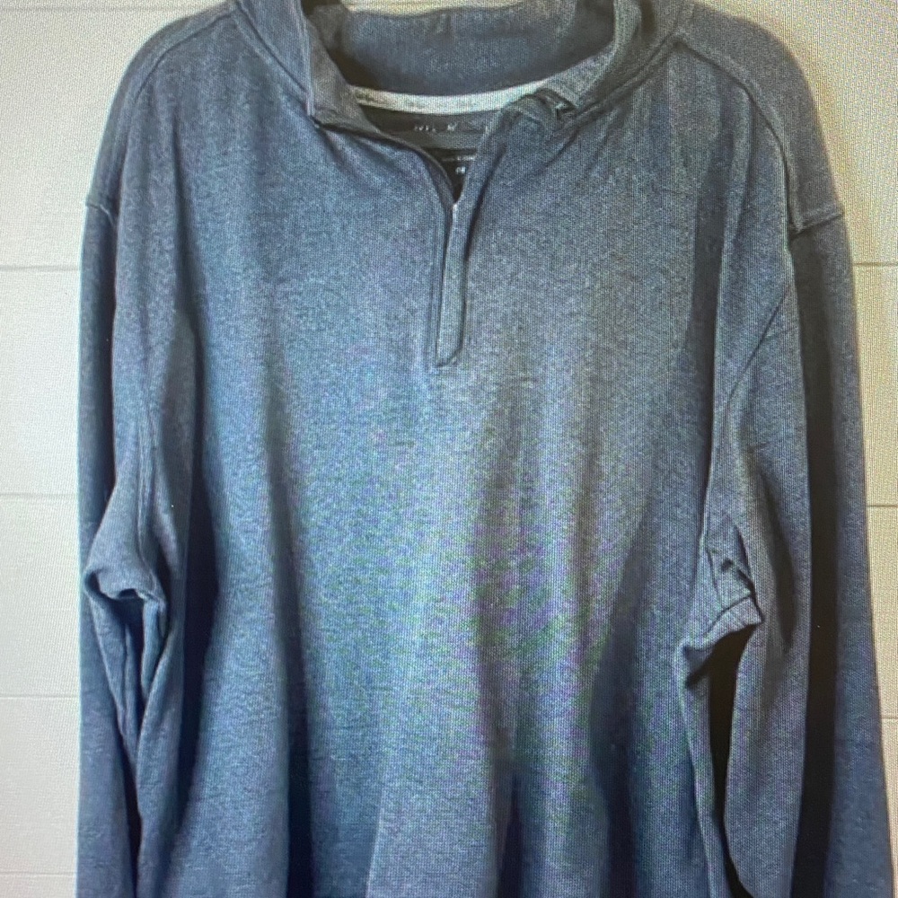 Walter Hagen Slate Blue Half-Zip Pullover Sweater